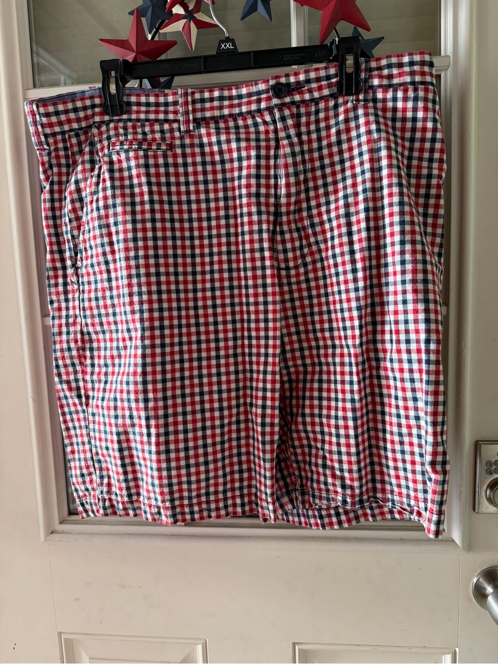 St John’s Bay Red, White & Blue Gingham Shorts